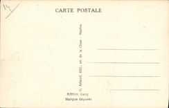 VINTAGE POSTCARD Interior Delivrande of the Basilica the black Virgin and L Furnace bridge