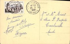 VINTAGE POSTCARD Basilica of the Notre Dame of Delivrande the Niche and the Miraculous Statue