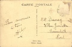 VINTAGE POSTCARD Delivrande Road of Cresserons
