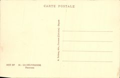 CPA La Delivrande Panorama Vaches