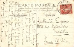 CPA Dives Cour Interieure de l Hostellerie de Guillaume le Conquerant carte toilee