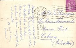 VINTAGE POSTCARD Divine on Sea the Sarlbot term large the terrasee and houses