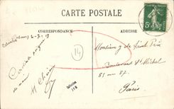 VINTAGE POSTCARD Divine L Fashionable country inn William the Conqueror and the Street of Lisieux