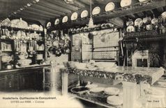 VINTAGE POSTCARD Hostellerie William the Conqueror Dives on Sea Cooks