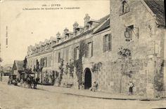 CPA Dives Sur Mer Hostellerie Guillaume le Conquerant Caleche Automobile