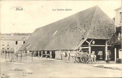 CPA Dives Sur Mer Les vieilles halles Cheval 