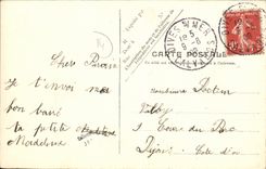 POSTAL de la VENDIMIA divina en el mar el caballo viejo de los mercados