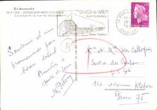 MODERN CARD Divine Sight On William the Conqueror Village the beach and sight on Houlgate