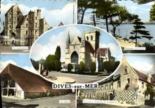 CPM Dives Lieutenance Halles Hostellerie de Guillaume de Conquerant Echappee sur le port