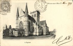 CPA Dives Sur Mer L eglise