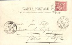 POSTAL Remois divino Hostellrie de la VENDIMIA de Guillermo el dueno de Remois del conquistador