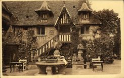 CPA Dives Sur Mer Cour Louis XIV Hostellerie Guillaume le Conquerant