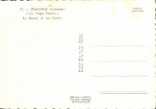 CPM Deauville Plage Fleurie Le Bassin des Yachts Bateaux