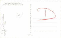 CPM Deauville Trouville Crepuscule sur le Bassin des Yachts Bateaux