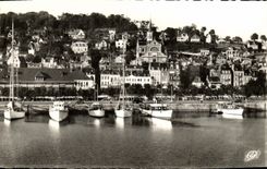 MODERN CARD Trouville Deauville the Basin of the Yachts Boats