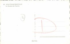 CPM Deauville Plage Fleurie Le Bassin des Yachts