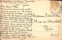 VINTAGE POSTCARD Deauville Flowered Beach the Basin of the Yachts