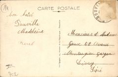 VINTAGE POSTCARD Deauville Flowered Beach the New Basin Boats