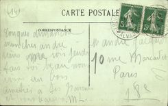 VINTAGE POSTCARD Deauville Basins and the Casino of Trouville Boats