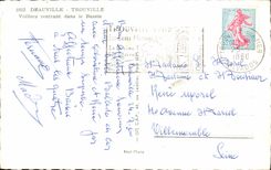 MODERN CARD Deauville Trouville Sailing ships returning in the basin Boats