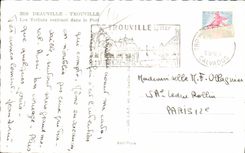 VINTAGE POSTCARD Trouville Deauville the Regattas Boats