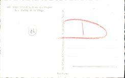 CPA Deauville Plage Fleurie Les Yachts et la Plage Bateaux