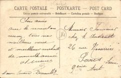 CPA Deauville Arrivee d Un Torplileur Bateau carte toilee 