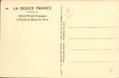 VINTAGE POSTCARD Deauville L arrived of the boat of Le Havre