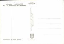 MODERN CARD Deauville Flowered Beach the bar of the sun and the walk