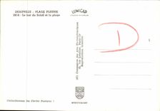 MODERN CARD Deauville Flowered Beach the Bar of the Sun and the beach