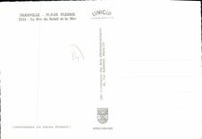 MODERN CARD Deauville Flowered Beach the Bar of the Sun and Sea