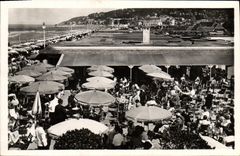CPM Deauville Plage Fleurie Le Bar du Soleil et les Planches