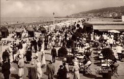 CPM Deauville Plage Fleurie Le Bar du Soleil 