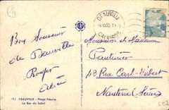 CPM Deauville Plage Fleurie Le Bar du Soleil 