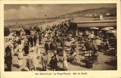 CPA Deauville Plage Fleurie Le Bar du Soleil 