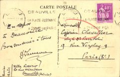 CPA Deauville Plage Fleurie Le Bar du Soleil 