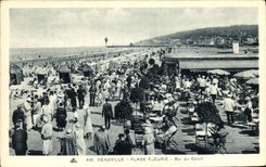 CPA Deauville Plage Fleurie Le Bar du Soleil 