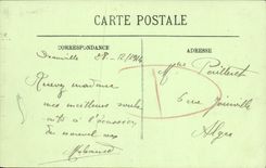 VINTAGE POSTCARD Auenue Deauville of the Republic and Boulevard To eat