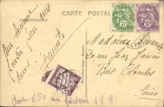 La POSTAL Deauville de la VENDIMIA florecio el casino y Normandia de la cornisa del bulevar de la playa