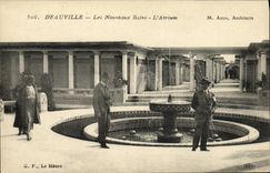VINTAGE POSTCARD Deauville the New Baths L Atrium