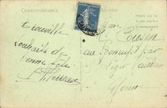 VINTAGE POSTCARD Deauville the Flowered Beach the New Baths L atrium