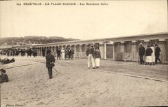 CPA Deauville Plage Fleurie Les Nouveaux Bains