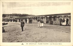 CPA Deauville Plage Fleurie Les Nouveaux Bains 