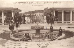 CPA Deauville Plage Fleurie Les Nouveaux Bains L Atrium