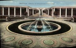 VINTAGE POSTCARD Deauville the New Baths L Atrium 1st class and de luxe cabins