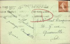 VINTAGE POSTCARD Deauville the New Baths L Atrium 1st class and de luxe cabins