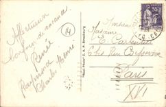 VINTAGE POSTCARD Deauville the Flowered Beach Interior of the new baths L atrium