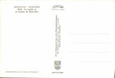 MODERN CARD Deauville the garden and the casino of Deauville