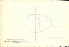 MODERN CARD Deauville Flowered Beach the Casino and gardens