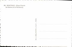 MODERN CARD Deauville Flowered Beach the Casino and Normandy